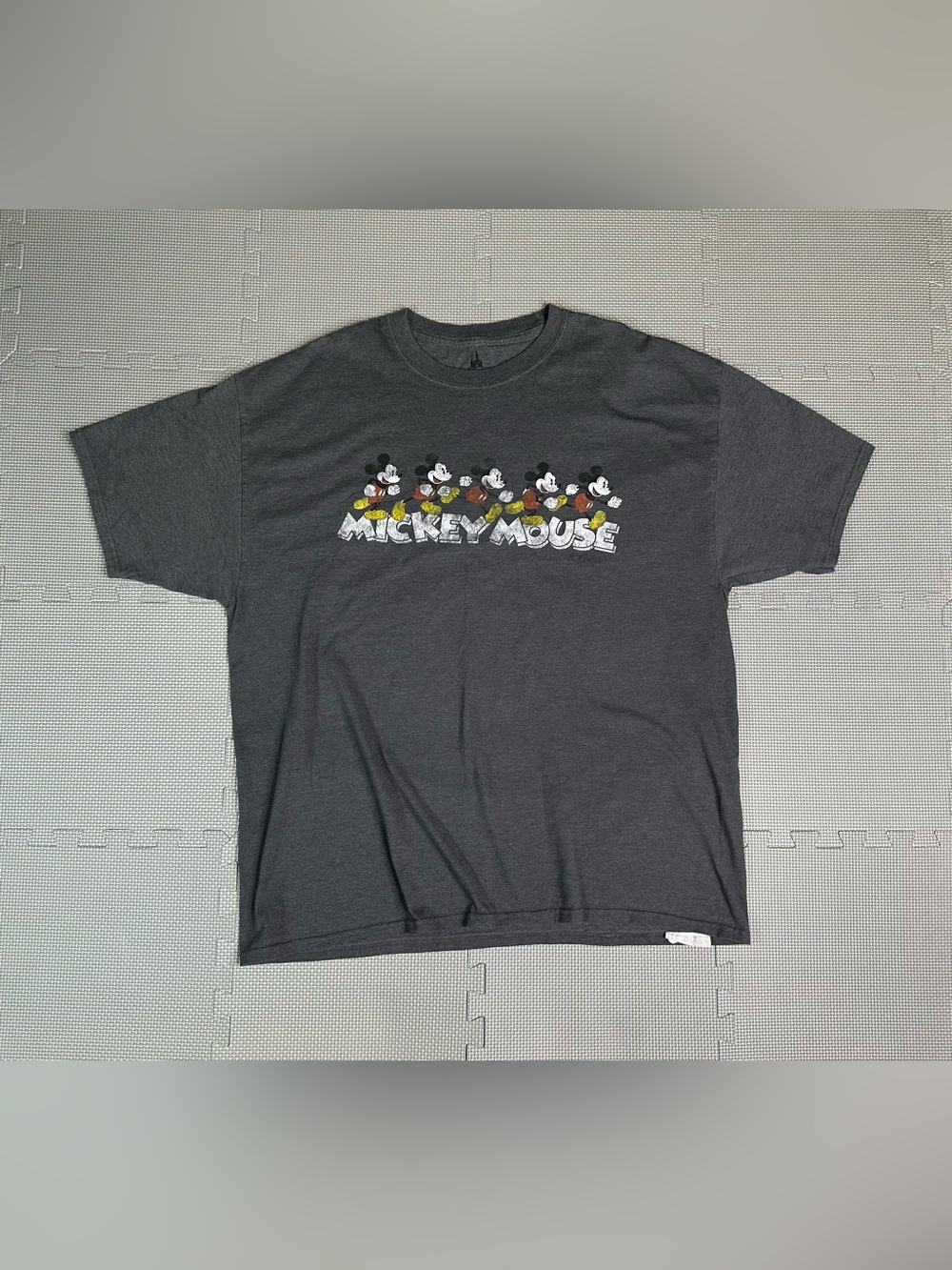 Disney Parks Authentic & Original T-Shirt Men's 2XL Mickey Mouse Graphic Gray